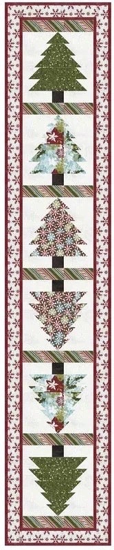 LavenderLime Around the Christmas Tree Quilt Pattern - 2 Size Variations Per Pattern