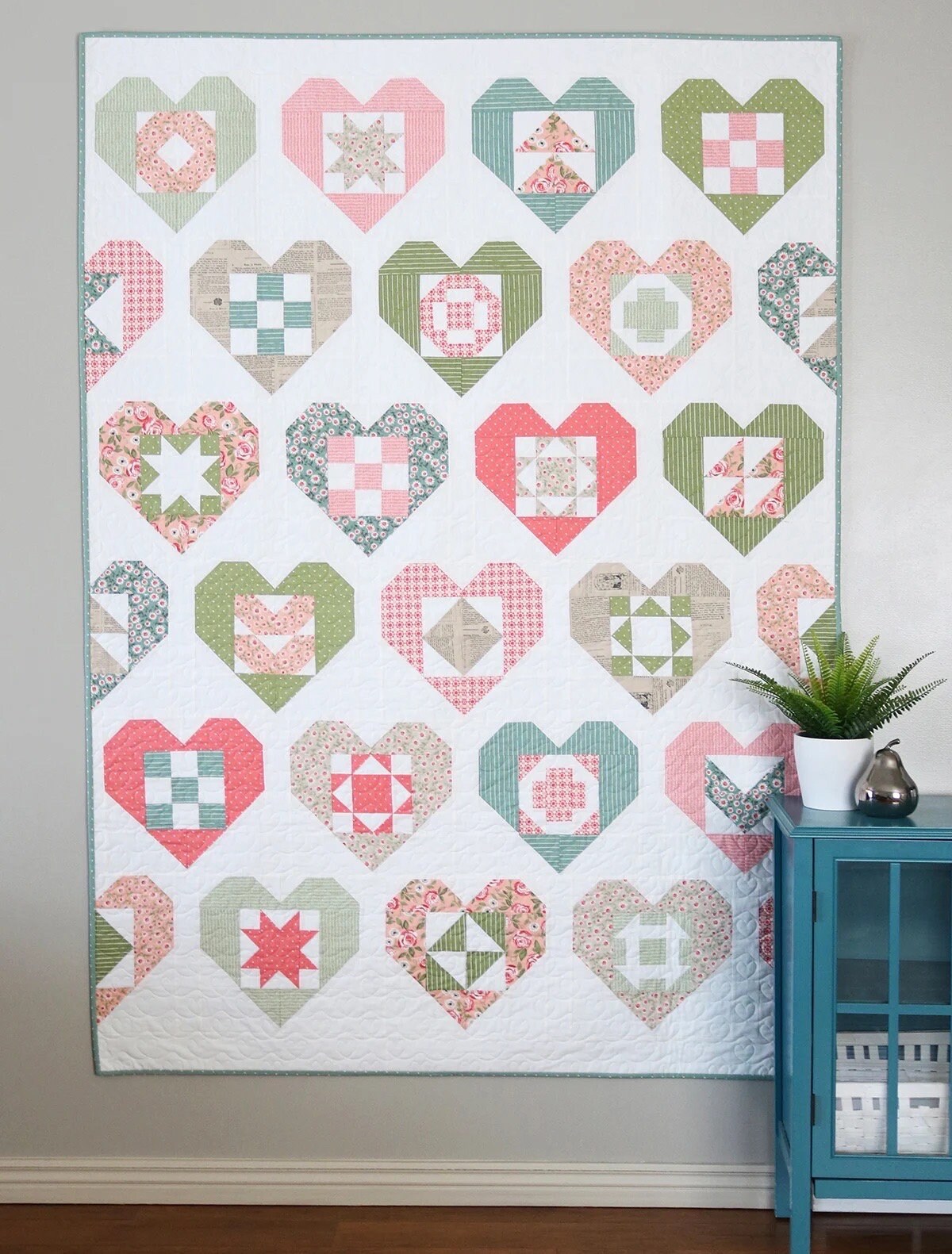 A Bright Corner Wholehearted Quilt Pattern - 4 Size Variations Per Pattern