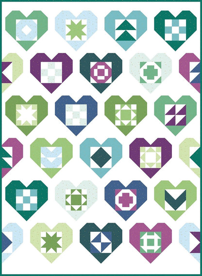 A Bright Corner Wholehearted Quilt Pattern - 4 Size Variations Per Pattern