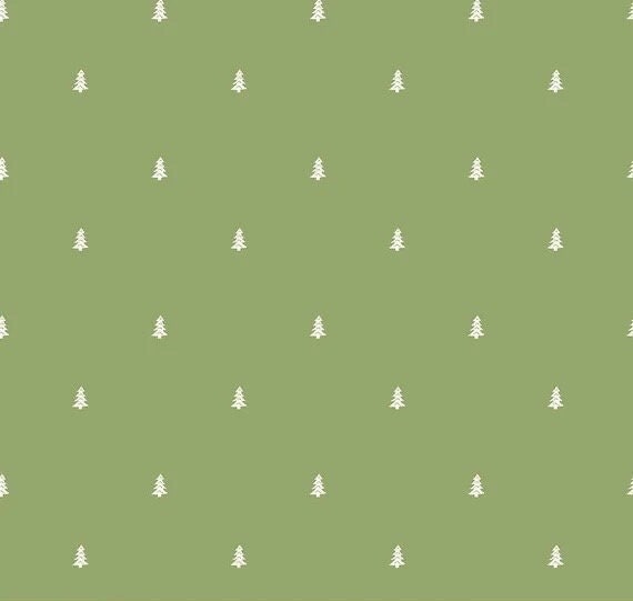 Riley Blake Love You S'more Fabric Collection Trees on Green Authentic Premium 100% Cotton Quilt Shop Quality Fabrics