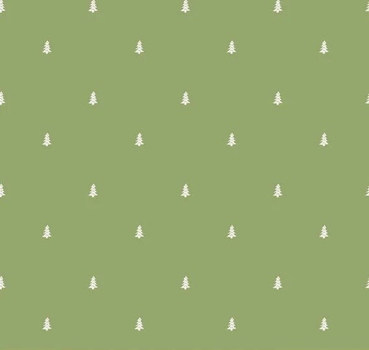 Riley Blake Love You S'more Fabric Collection Trees on Green Authentic Premium 100% Cotton Quilt Shop Quality Fabrics