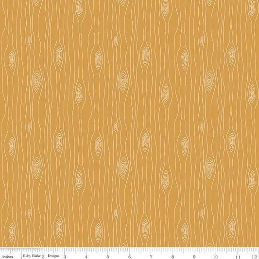 Riley Blake Love You S'more Fabric Collection Bark on Gold Authentic Premium 100% Cotton Quilt Shop Quality Fabrics