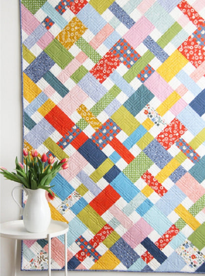 Cluck Cluck Sew Picnic Quilt Pattern - 6 Size Variations Per Pattern