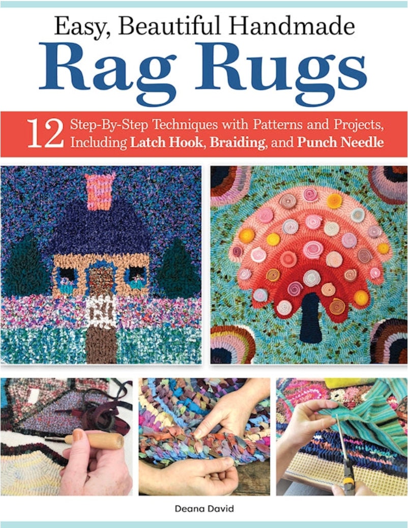 Deana David's Easy, Beautiful Handmade Rag Rugs Pattern Book - 12 Patterns Per Book (Softcover)