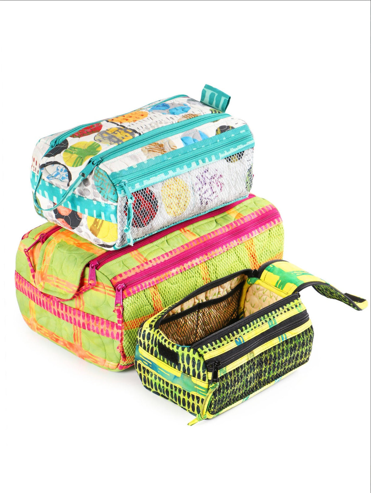 ByAnnie Double Zip Gear Bag 2.0 Pattern - 3 Size Variations Per Pattern (14 Colors of 18"x54" Mesh Packs Sold Separately)