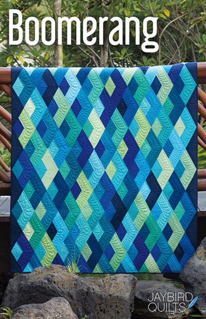 Jaybird Quilt Boomerang Quilt Pattern - 5 Size Variations Per Pattern