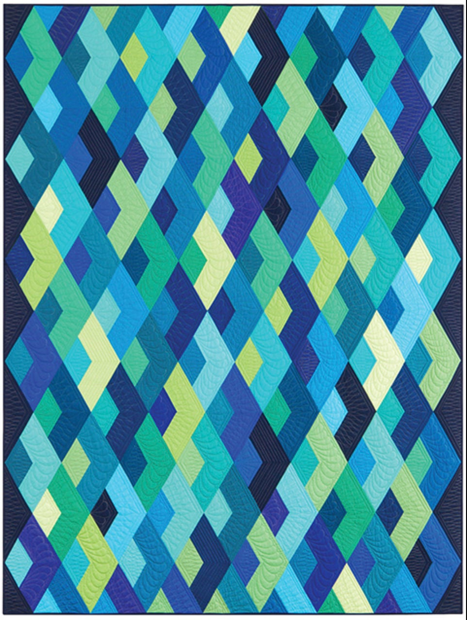 Jaybird Quilt Boomerang Quilt Pattern - 5 Size Variations Per Pattern