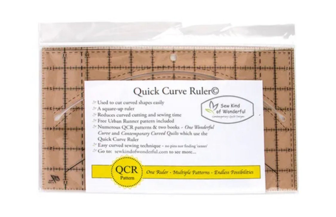 Sew Kind of Wonderful Curve It Up Quilt Pattern #408 - 2 Size Variations (SKW Rulers Sold Separately)