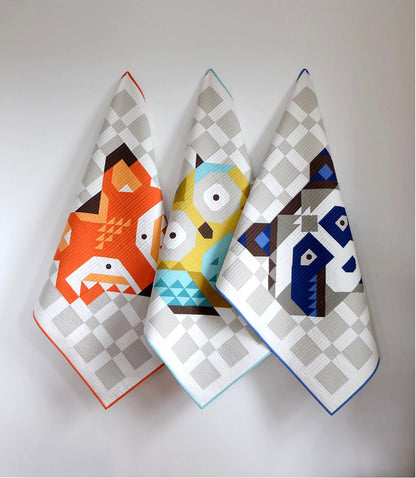 Bound Company Little Owl Quilt Pattern - 3 Size Variations Per Pattern