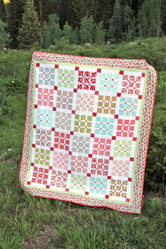 Diary of a Quilter Amy Smart Prep School Picnic Quilt Pattern - 4 Size Variations Per Pattern