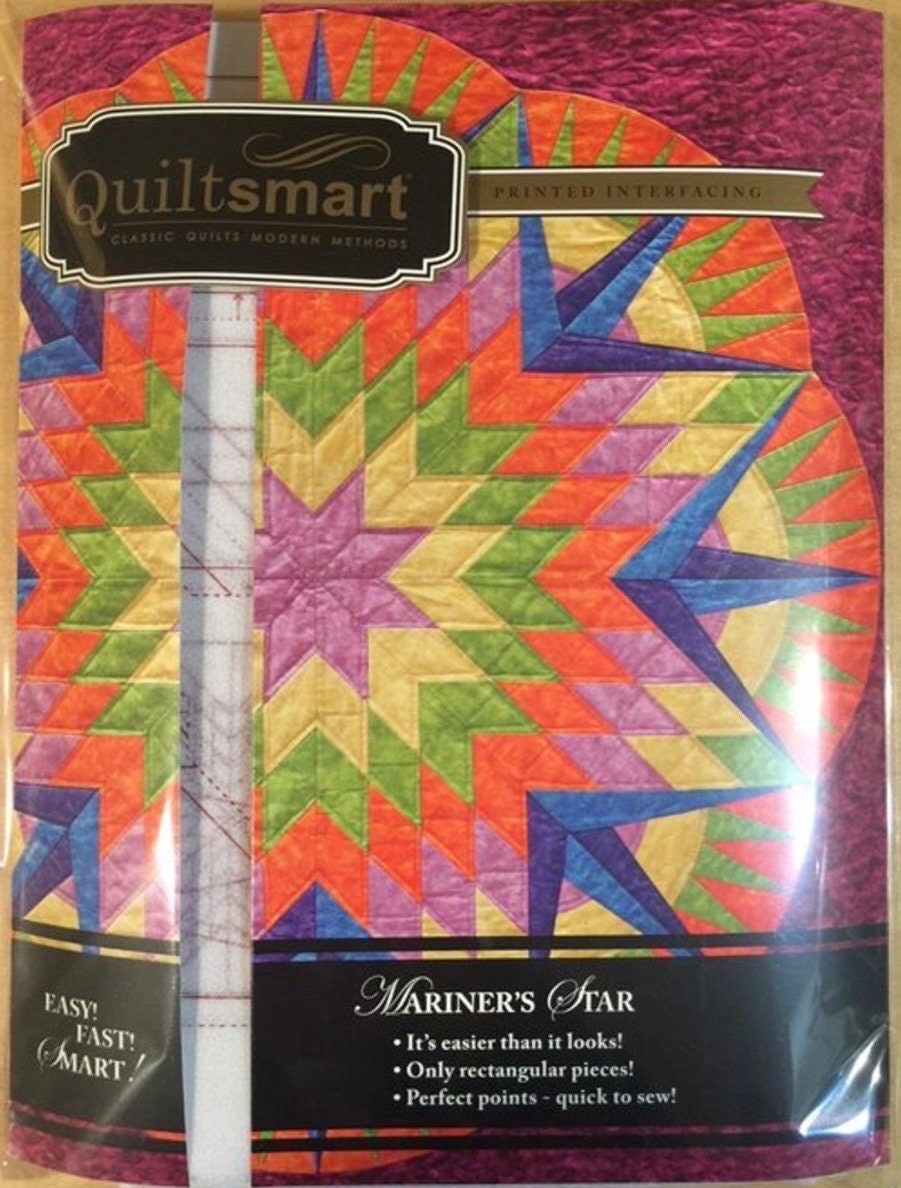 Quiltsmart Mariner's Star Quilt Printed Interfacing Classic Pack