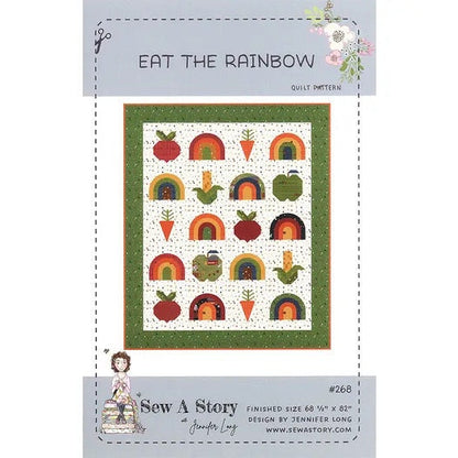 LAST RESTOCK!! Riley Blake Bee Sew Inspired Eat The Rainbow Quilt Kit Featuring Country Life Fabric Collection