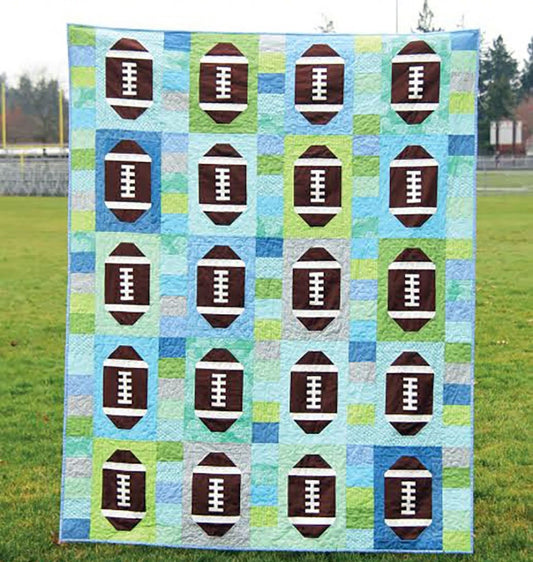 Cluck Cluck Sew Touchdown Quilt Pattern - 2 Size Variations Per Pattern