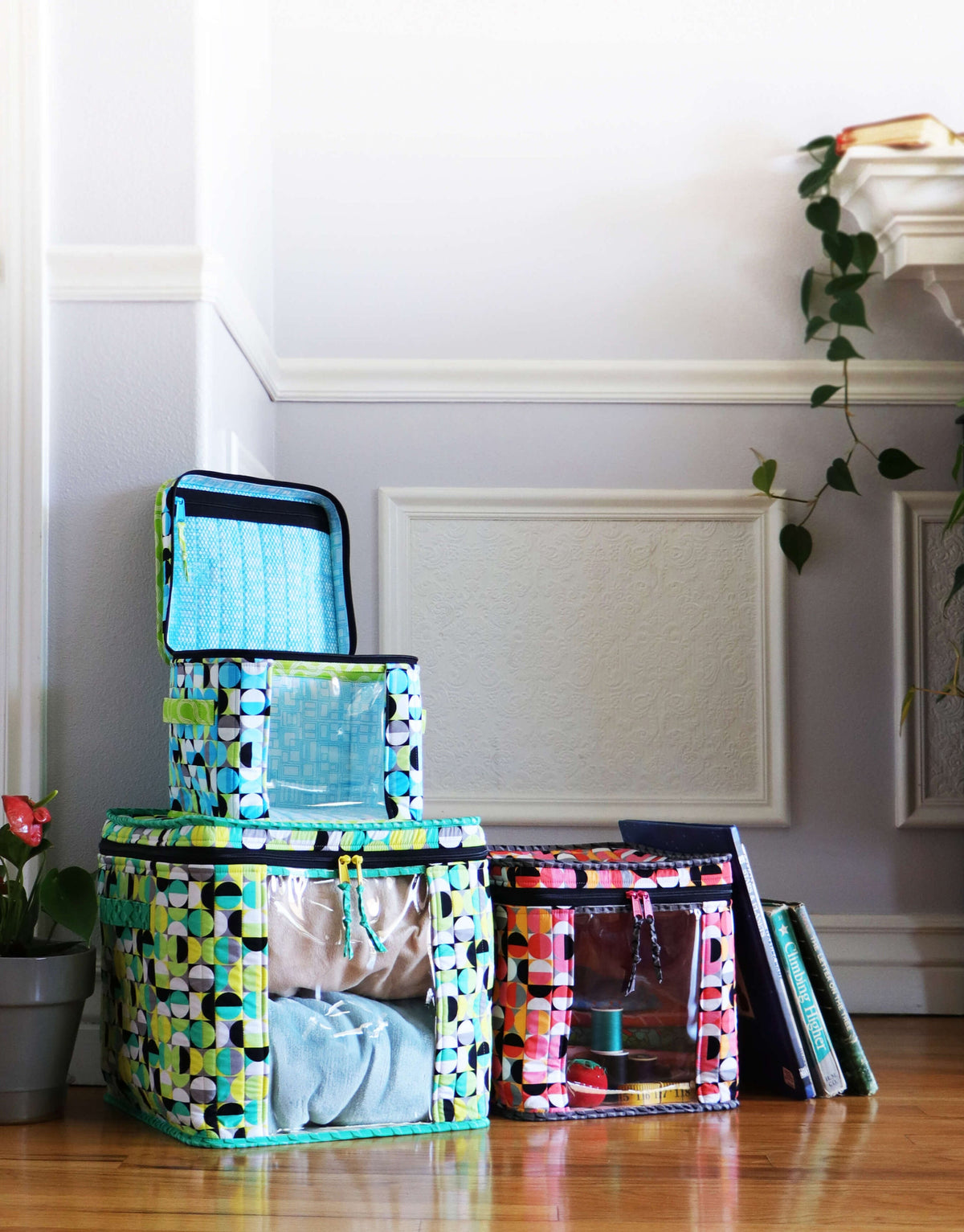 ByAnnie Room With a View Storage Container Pattern - 3 Size Variations Per Pattern (14 Colors of 18"x54" Mesh Packs Sold Separately)