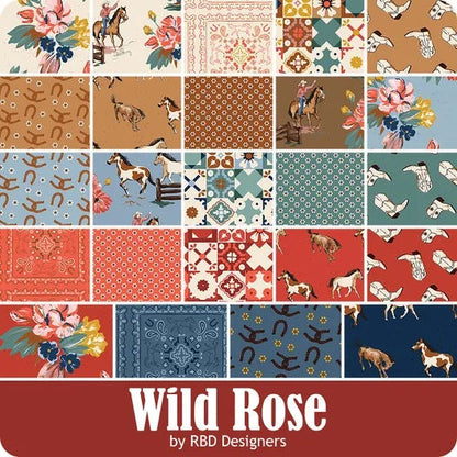 Riley Blake Wild Rose Fabric Collection Boots on Sienna Authentic Premium 100% Cotton Quilt Shop Quality Fabrics