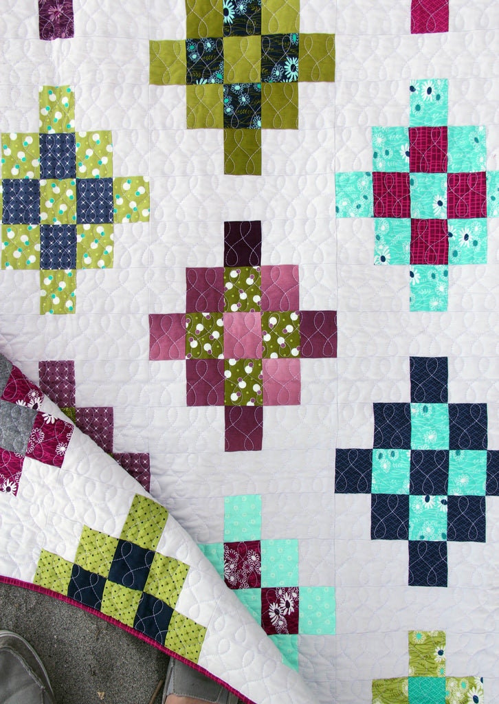 Cluck Cluck Sew Uptown Quilt Pattern - 4 Size Variations Per Pattern