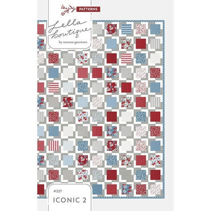 Lella Boutique Iconic 2 Quilt Pattern Finished Size: 66.5" x 72.5"