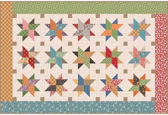 Riley Blake Autumn Skies Table Runner Kit Featuring Lori Holt Autumn Fabric Collection Finished Size: 28"x42"