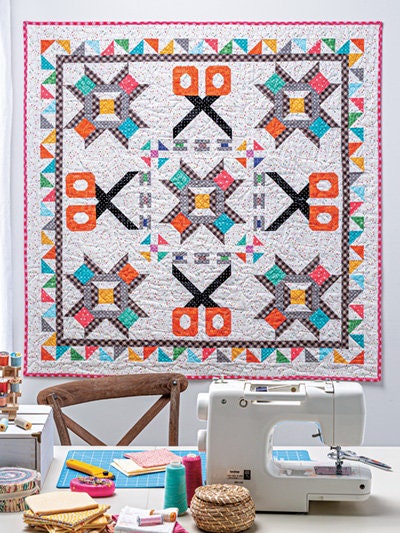 Annie's Quilting Creative Two-Block Quilts Pattern Book - 11 Colorful Patterns Per Book