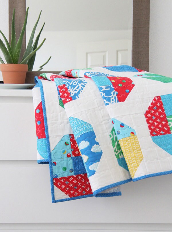 Cluck Cluck Sew Layer Cake Bounce Quilt Pattern - 5 Size Variations Per Pattern