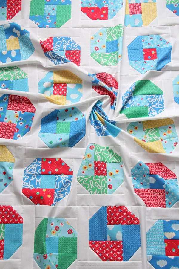 Cluck Cluck Sew Layer Cake Bounce Quilt Pattern - 5 Size Variations Per Pattern