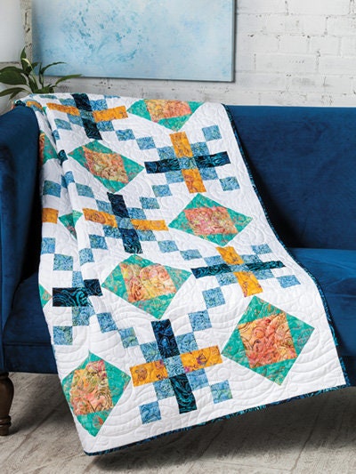 Annie's Quilting Creative Two-Block Quilts Pattern Book - 11 Colorful Patterns Per Book