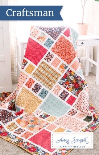 Diary of a Quilter Craftsman Quilt Pattern - 2 Size Variations Per Pattern