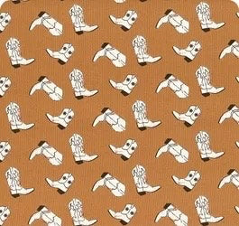 Riley Blake Wild Rose Fabric Collection Boots on Sienna Authentic Premium 100% Cotton Quilt Shop Quality Fabrics
