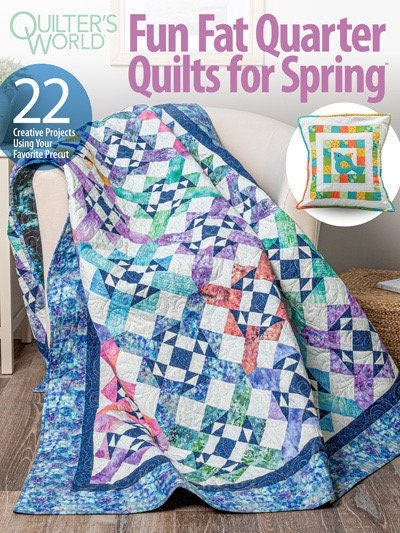 Annie's World Fun Fat Quarter Quilts For Spring Quilt Pattern Book - 11 Projects Per Book