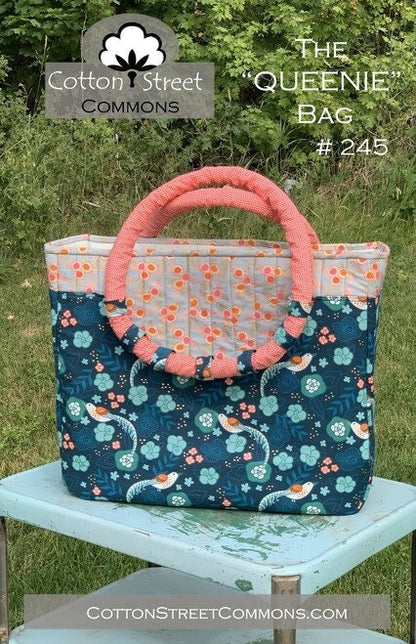DIGITAL DOWNLOAD Cotton Street Commons The "Queenie" Bag Pattern Finished Size 17"x20"