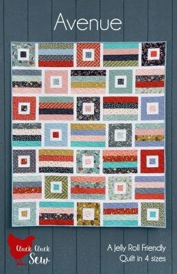Cluck Cluck Sew Avenue Quilt Pattern - 4 Size Variations Per Pattern
