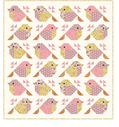 Pen + Paper Patterns Sparrows Quilt Pattern Finished Size: 65.5”x71” (Optional Fineline Glue Tip Sets)