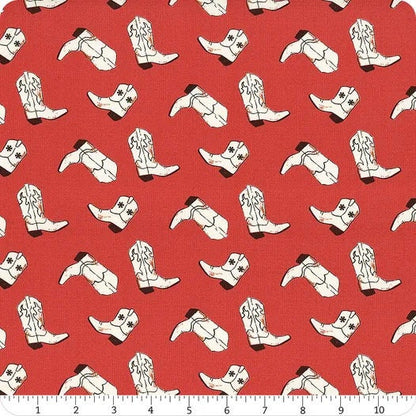 Riley Blake Wild Rose Fabric Collection Boots on Red Premium 100% Cotton Quilt Shop Quality Fabrics