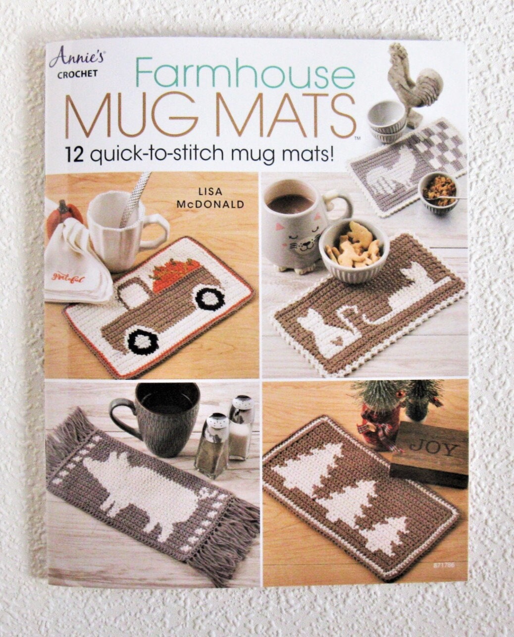 Annie's Crochet Farmhouse Mug Mats - 12 Projects Per Pattern Book