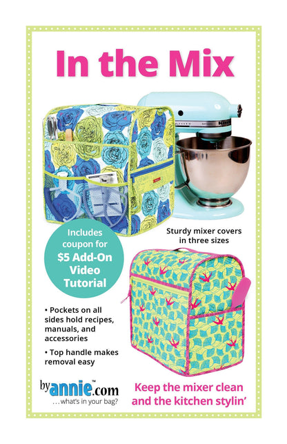 ByAnnie In The Mix Mixer Cover Pattern - 3 Size Variations Per Pattern (14 Colors of 18"x54" Mesh Packs Sold Separately)