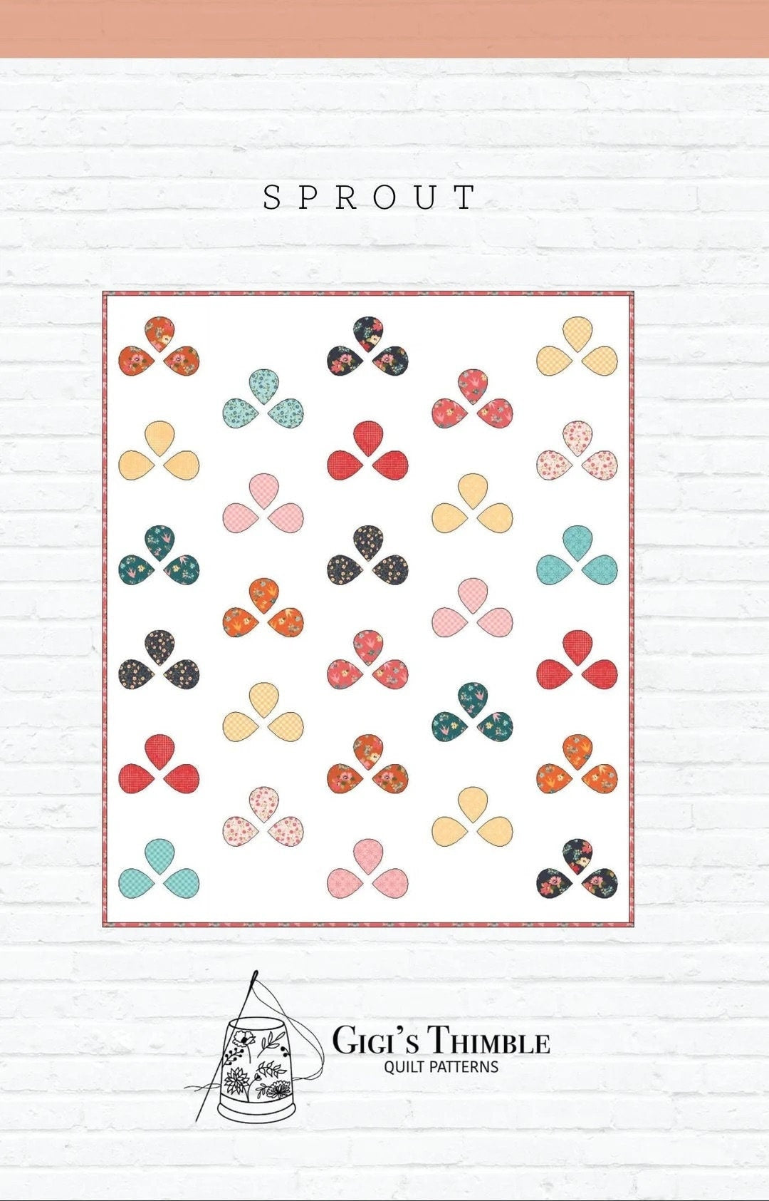 Gigi's Thimble Quilt Patterns Sprout Quilt Pattern - 3 Size Variations Per Pattern