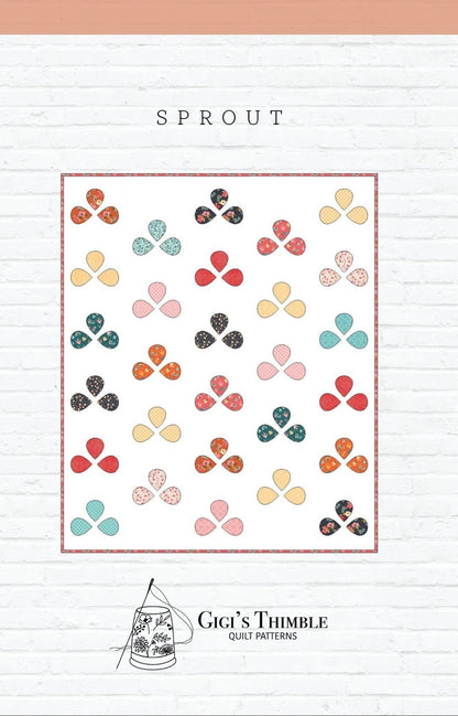 Gigi's Thimble Quilt Patterns Sprout Quilt Pattern - 3 Size Variations Per Pattern