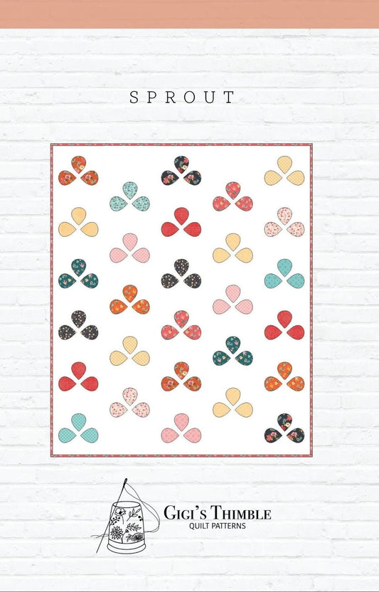 Gigi's Thimble Quilt Patterns Sprout Quilt Pattern - 3 Size Variations Per Pattern