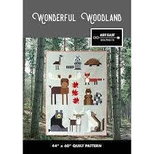 Art East Quilting Co. Wonderful Woodland Quilt Pattern Finished Size 44"x60"