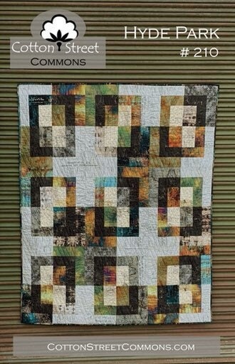 DIGITAL DOWNLOAD Cotton Street Commons Hyde Park Quilt Pattern Finished Size 60"x72"