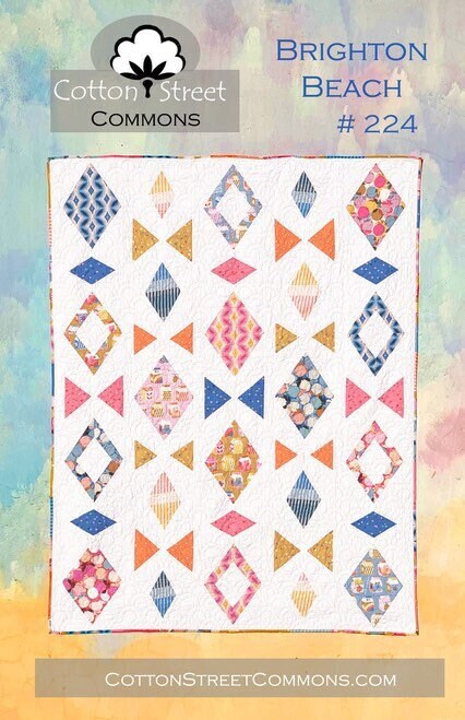 Cotton Street Commons Brighton Beach Quilt Pattern Finished Size: 62”x78”