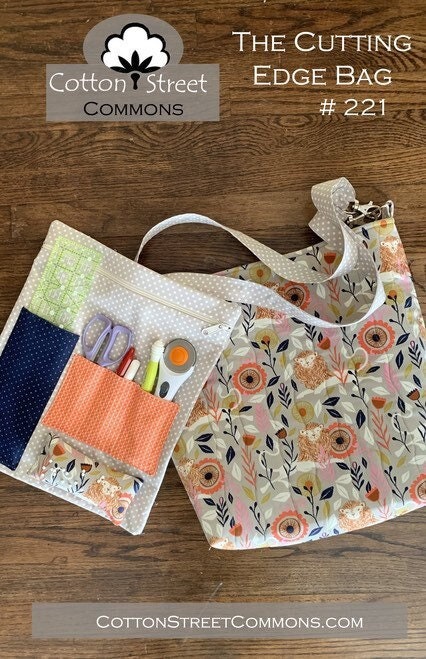 Cotton Street Commons The Cutting Edge Bag Pattern - 2 Size Variations Per Pattern