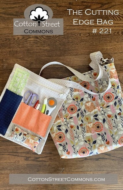 Cotton Street Commons The Cutting Edge Bag Pattern - 2 Size Variations Per Pattern