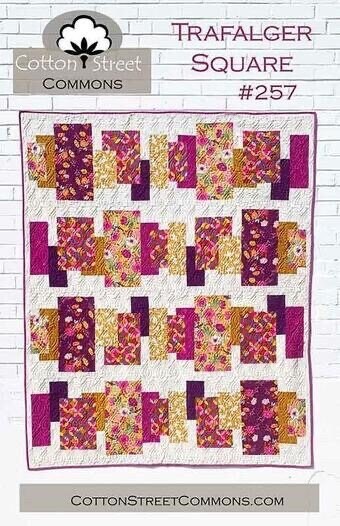 DIGITAL DOWNLOAD Cotton Street Commons Trafalger Square Quilt Pattern Finished Size 62"x74"