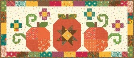 Riley Blake Pumpkin Trio Runner Kit Featuring Heather Peterson Autumn Afternoon Fabric Collection
