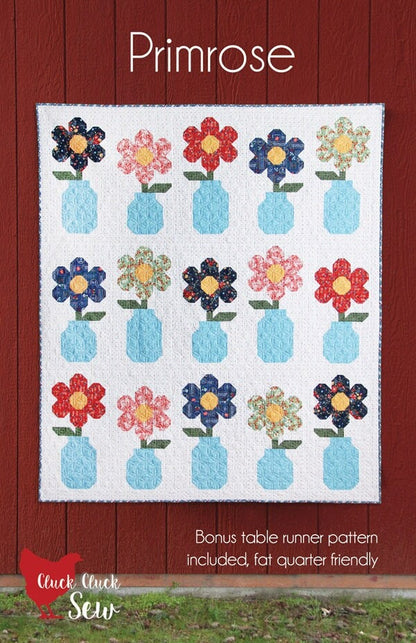 Cluck Cluck Sew Primrose Quilt Pattern -2 Size Variations Per Pattern