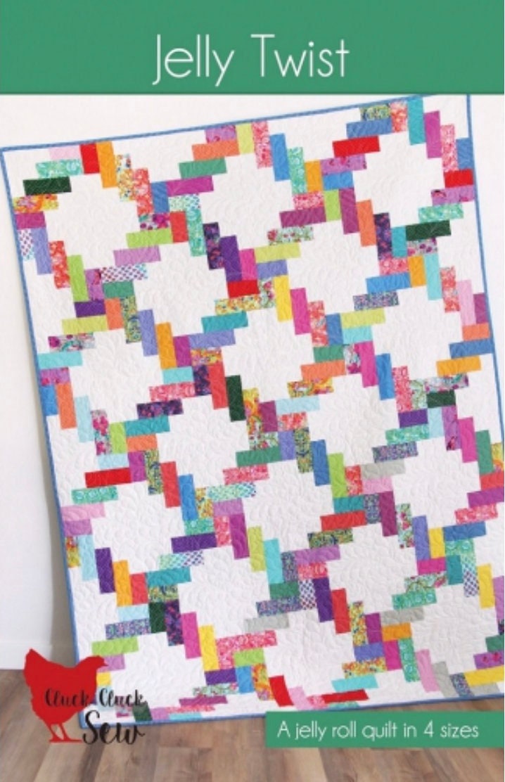 Cluck Cluck Sew Jelly Twist Quilt Pattern - 4 Size Variations Per Pattern