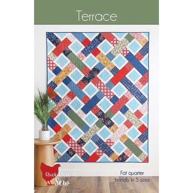 Cluck Cluck Sew Terrace Quilt Pattern - 5 Size Variations Per Pattern