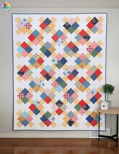 A Bright Corner Prime Time Quilt Pattern - 4 Size Variations Per Pattern