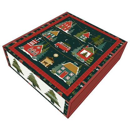 Riley Blake Christmas Is In Town Panel Quilt Kit Featuring Sandy Gervais Christmas Is In Town Fabric Collection
